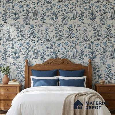 8041 | 10 Meter x 21 Inches Florals Look Wallpaper - 57.41 Sq. Ft.
