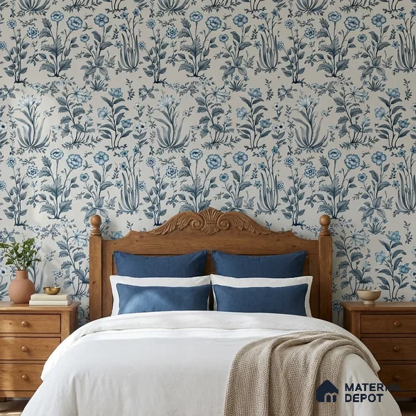 8041 | 10 Meter x 21 Inches Florals Look Wallpaper - 57.41 Sq. Ft.