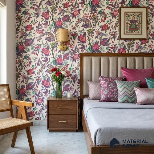 8046 | 10 Meter x 21 Inches Florals Look Wallpaper - 57.41 Sq. Ft.