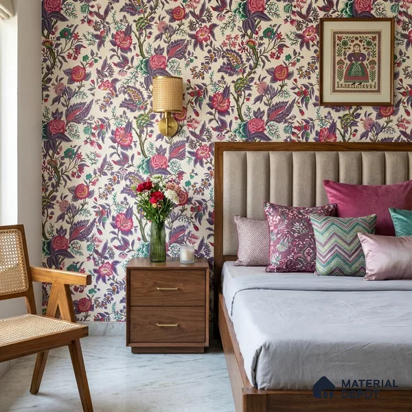 8046 | 10 Meter x 21 Inches Florals Look Wallpaper - 57.41 Sq. Ft.