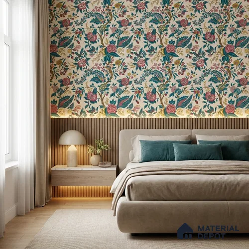 8047 | 10 Meter x 21 Inches Florals Look Wallpaper - 57.41 Sq. Ft.