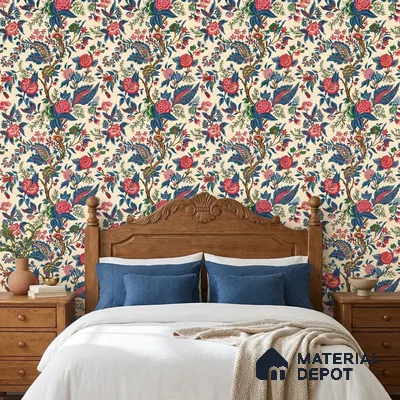 8048 | 10 Meter x 21 Inches Florals Look Wallpaper - 57.41 Sq. Ft.