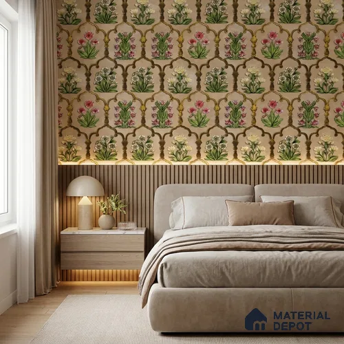8049 | 10 Meter x 21 Inches Florals Look Wallpaper - 57.41 Sq. Ft.