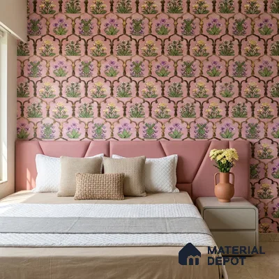 8050 | 10 Meter x 21 Inches Florals Look Wallpaper - 57.41 Sq. Ft.