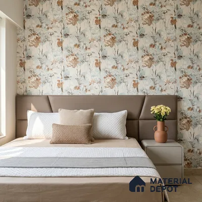 8053 | 10 Meter x 21 Inches Florals Look Wallpaper - 57.41 Sq. Ft.