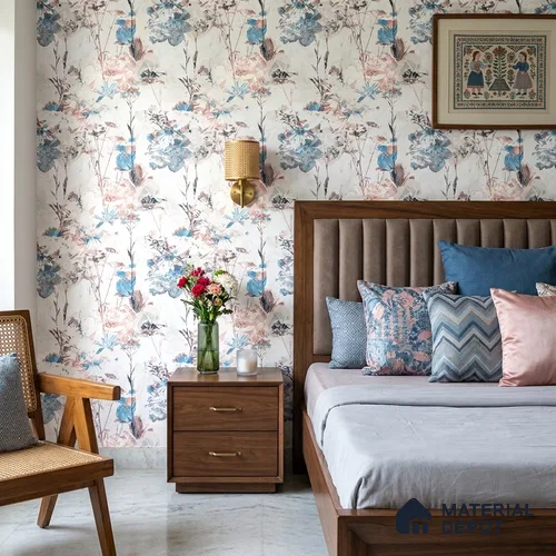 8054 | 10 Meter x 21 Inches Florals Look Wallpaper - 57.41 Sq. Ft.