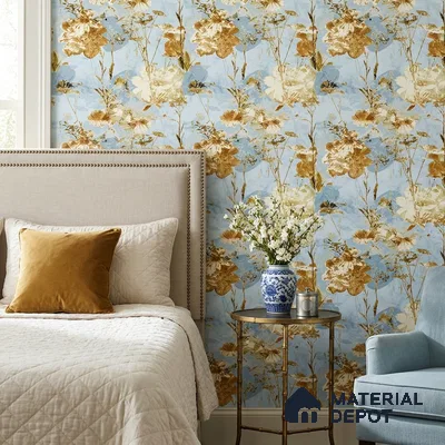 8055 | 10 Meter x 21 Inches Florals Look Wallpaper - 57.41 Sq. Ft.