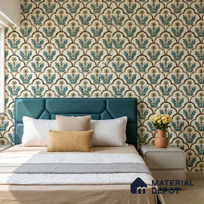 8058 | 10 Meter x 21 Inches Patterned Look Wallpaper - 57.41 Sq. Ft.