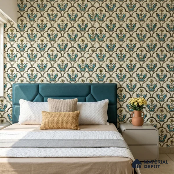8058 | 10 Meter x 21 Inches Patterned Look Wallpaper - 57.41 Sq. Ft.