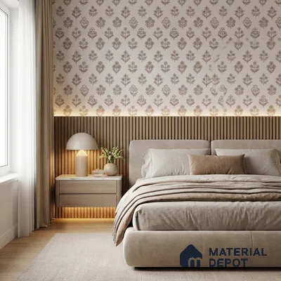 8060 | 10 Meter x 21 Inches Patterned Look Wallpaper - 57.41 Sq. Ft.