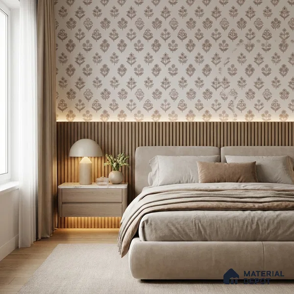 8060 | 10 Meter x 21 Inches Patterned Look Wallpaper - 57.41 Sq. Ft.