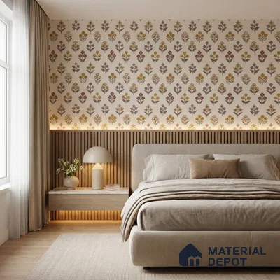 8061 | 10 Meter x 21 Inches Patterned Look Wallpaper - 57.41 Sq. Ft.