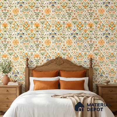 8064 | 10 Meter x 21 Inches Patterned Look Wallpaper - 57.41 Sq. Ft.