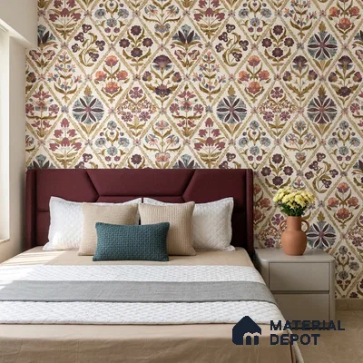 8065 | 10 Meter x 21 Inches Patterned Look Wallpaper - 57.41 Sq. Ft.