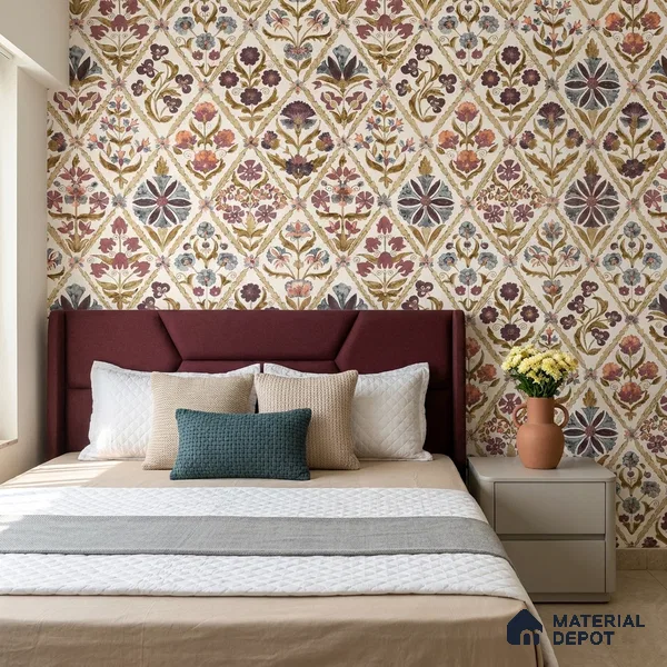 8065 | 10 Meter x 21 Inches Patterned Look Wallpaper - 57.41 Sq. Ft.