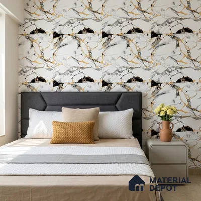 8071 | 10 Meter x 21 Inches Stone Look Wallpaper - 57.41 Sq. Ft.
