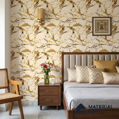 8072 | 10 Meter x 21 Inches Stone Look Wallpaper - 57.41 Sq. Ft.