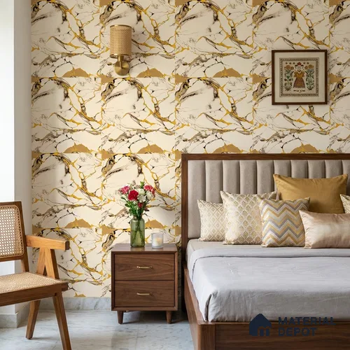8072 | 10 Meter x 21 Inches Stone Look Wallpaper - 57.41 Sq. Ft.