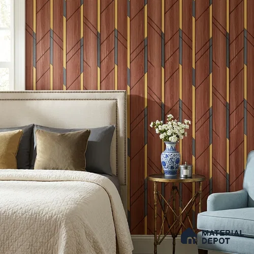 8079 | 10 Meter x 21 Inches Patterned Look Wallpaper - 57.41 Sq. Ft.