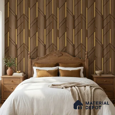 8080 | 10 Meter x 21 Inches Patterned Look Wallpaper - 57.41 Sq. Ft.