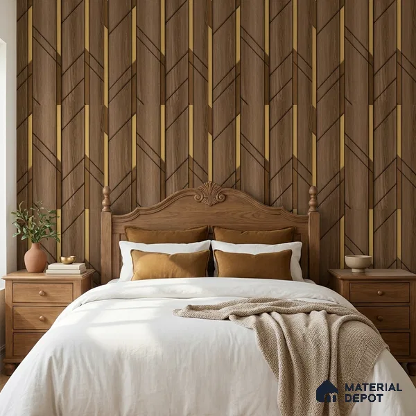 8080 | 10 Meter x 21 Inches Patterned Look Wallpaper - 57.41 Sq. Ft.
