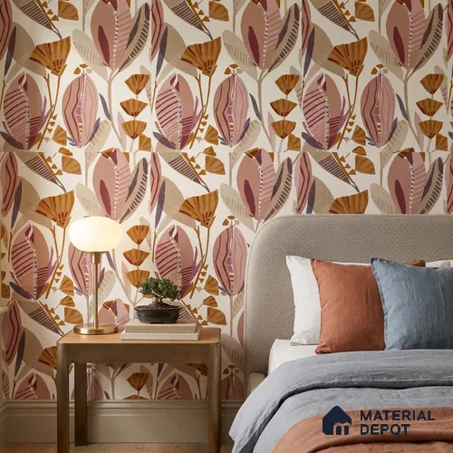 51243513 | 10 Meter x 21 Inch Florals Look Wallpaper - 57 Sq. Ft.