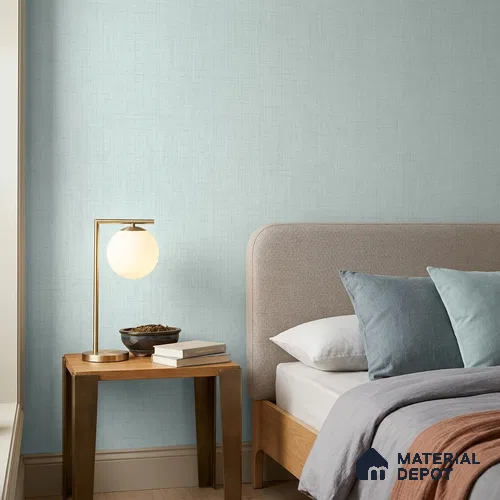 51244101 | 10 Meter x 21 Inch Fabric Look Wallpaper - 57 Sq. Ft.