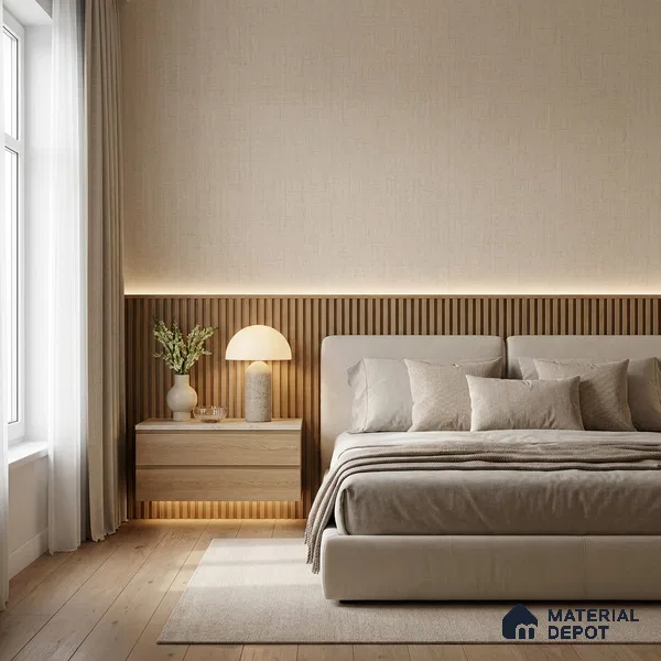 51244107 | 10 Meter x 21 Inch  Fabric Look Wallpaper - 57 Sq. Ft.