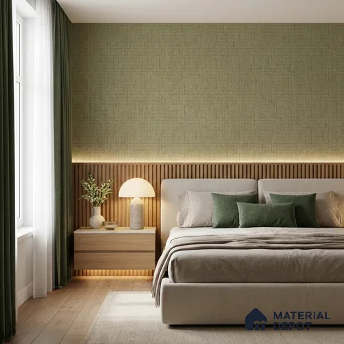 51244104 | 10 Meter x 21 Inch  Fabric Look Wallpaper - 57 Sq. Ft.