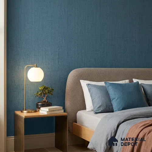 51244111 | 10 Meter x 21 Inch  Fabric Look Wallpaper - 57 Sq. Ft.