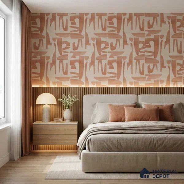 51243903 | 10 Meter x 21 Inch Patterned Look Wallpaper - 57 Sq. Ft.