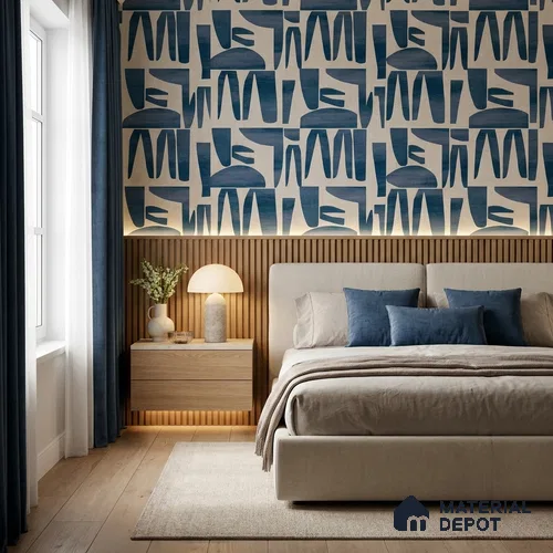 51243901 | 10 Meter x 21 Inch  Patterned Look Wallpaper - 57 Sq. Ft.