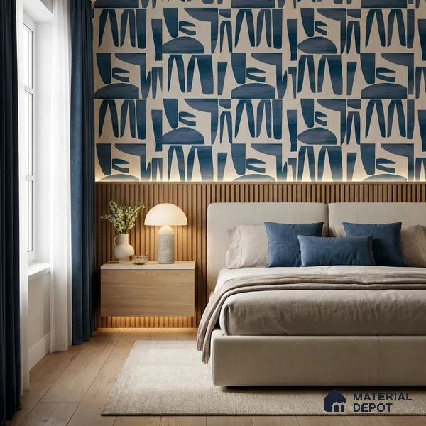 51243901 | 10 Meter x 21 Inch Patterned Look Wallpaper - 57 Sq. Ft.