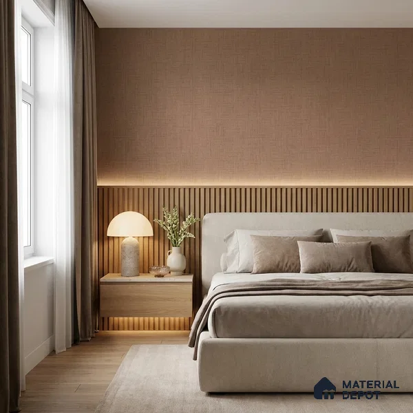 51244118 | 10 Meter x 21 Inch  Fabric Look Wallpaper - 57 Sq. Ft.