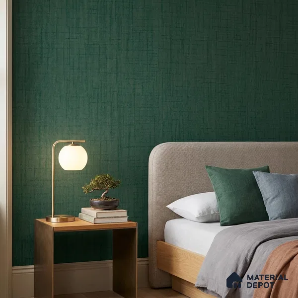 51244114 | 10 Meter x 21 Inch Fabric Look Wallpaper - 57 Sq. Ft.