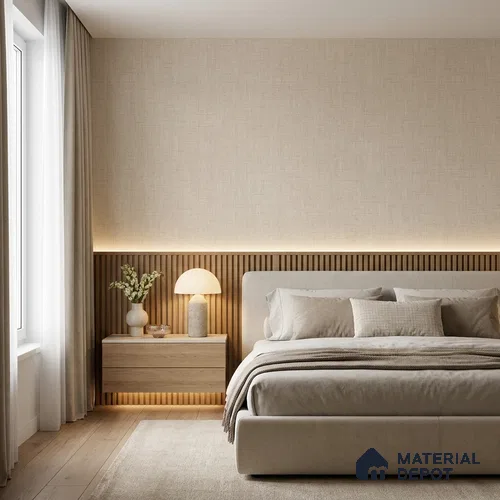51244107 | 10 Meter x 21 Inch  Fabric Look Wallpaper - 57 Sq. Ft.