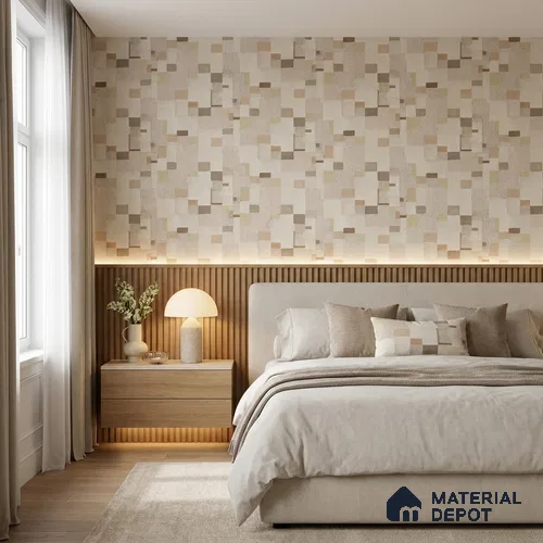 51243707 | 10 Meter x 21 Inch Patterned Look Wallpaper - 57 Sq. Ft.