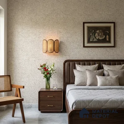 10327-3 | 5 Meter x 42 Inches Fabric Look Wallpaper - 57 Sq. Ft.