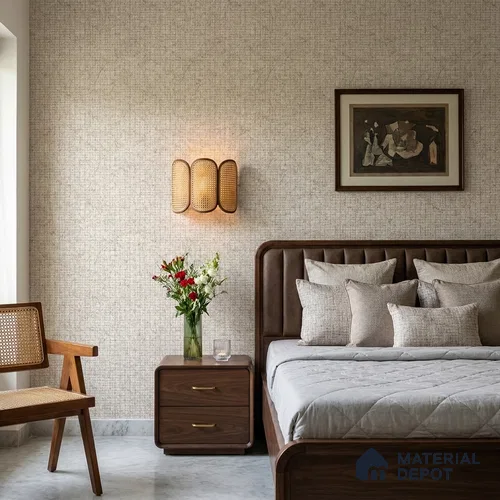 10327-3 | 5 Meter x 42 Inches Fabric Look Wallpaper - 57 Sq. Ft.
