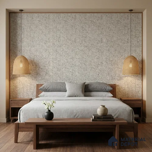 10327-4 | 5 Meter x 42 Inches Fabric Look Wallpaper - 57 Sq. Ft.