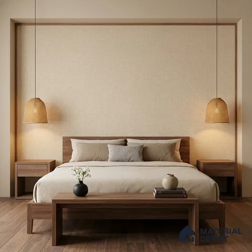 10334-2 | 5 Meter x 42 Inches Fabric Look Wallpaper - 57 Sq. Ft.