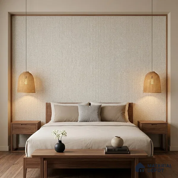 10326-3 | 5 Meter x 42 Inches Fabric Look Wallpaper - 57 Sq. Ft.