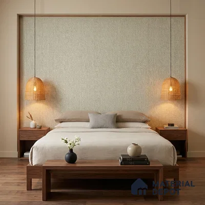 10326-4 | 5 Meter x 42 Inches Fabric Look Wallpaper - 57 Sq. Ft.