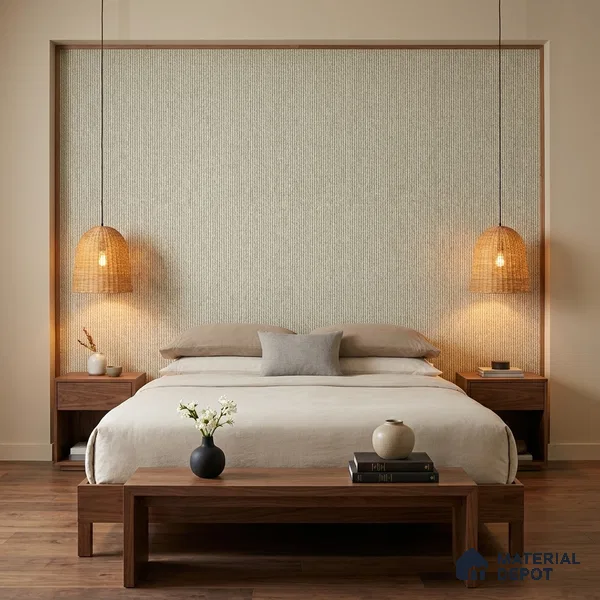 10326-4 | 5 Meter x 42 Inches Fabric Look Wallpaper - 57 Sq. Ft.
