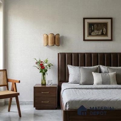 10328-2 | Grey Coarse Basketweave Patterned Wallpaper - 5 Meter x 42 Inches, 57 Sq. Ft.