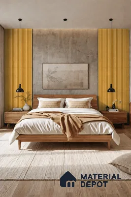 Honey Maple 10 ft x 0.89 ft (3060x270 mm) Stripes Design Interior & Exterior Wall & Ceiling Panel - 20 mm | Suitable for Balcony, Facade & Open Area | Width is Subjected to 5% Variation