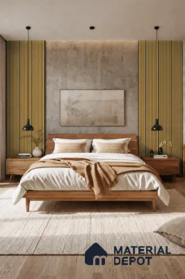 Honey Maple 10 ft x 0.85 ft (3060x260 mm) Prism Dual Tone Design Interior & Exterior Wall & Ceiling Panel - 21 mm | Suitable for Balcony, Facade & Open Area | Width is Subjected to 5% Variation