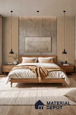 Danish Teak 10 ft x 0.85 ft (3060x260 mm) Prism Design Interior & Exterior Wall & Ceiling Panel - 21 mm | Suitable for Balcony, Facade & Open Area | Width is Subjected to 5% Variation