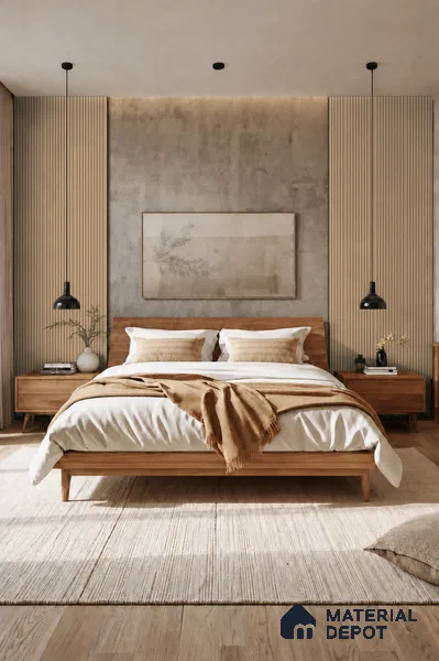 Danish Teak 10 ft x 0.85 ft (3060x260 mm) Prism Design Interior & Exterior Wall & Ceiling Panel - 21 mm | Suitable for Balcony, Facade & Open Area | Width is Subjected to 5% Variation