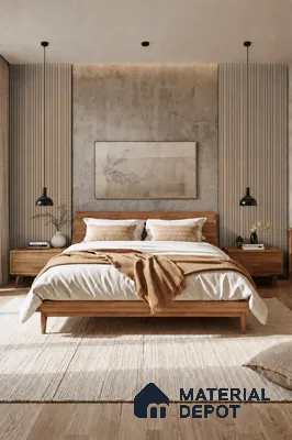 Danish Teak 10 ft x 0.89 ft (3060x270 mm) Stripes Design Interior & Exterior Wall & Ceiling Panel - 20 mm | Suitable for Balcony, Facade & Open Area | Width is Subjected to 5% Variation